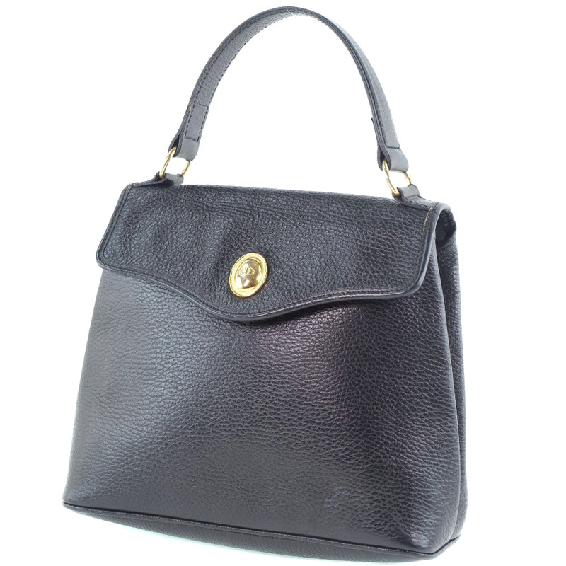 [DIOR] Christian Dior Vintage Handbag Calf Black Ladies Handbag