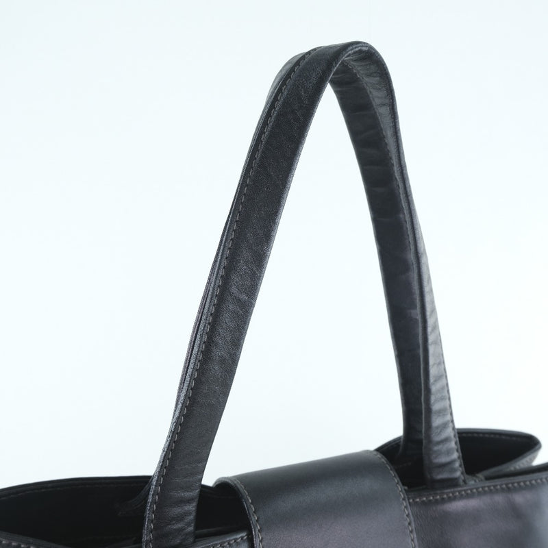 [BVLGARI] Bulgari Tote Bag Calf Black Unisex Tote Bag