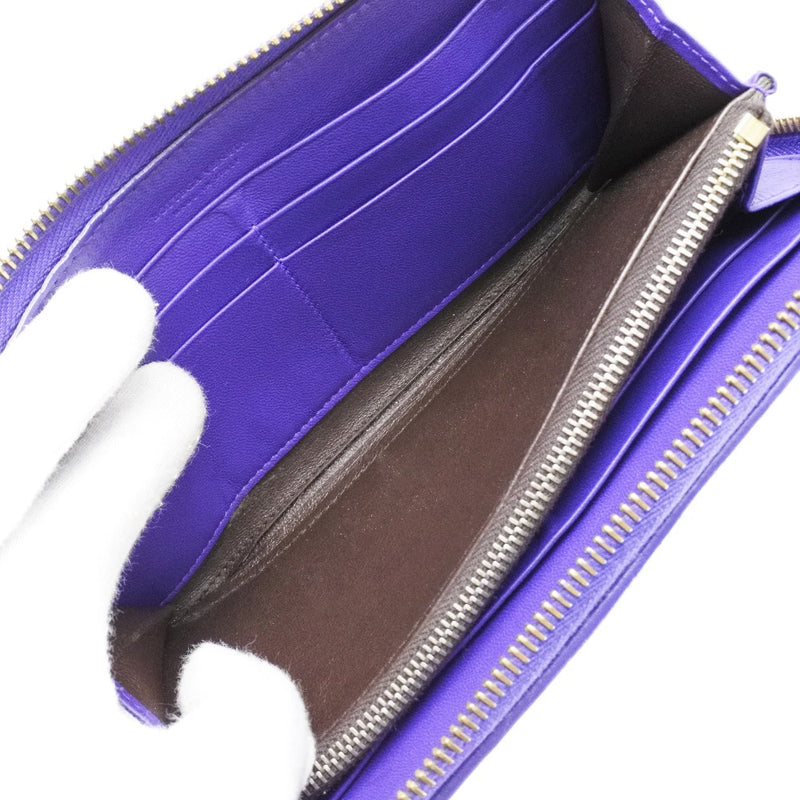 New Louis Vuitton Epi Leather Lilac Purple Wallet Card Holder Zip
