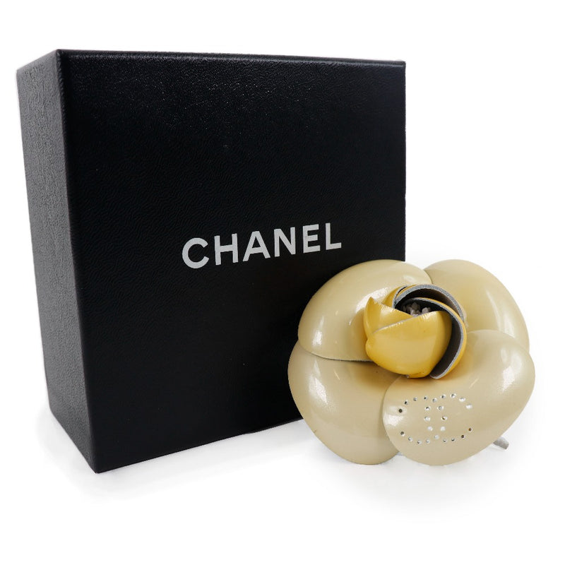 [CHANEL] Chanel Cosage Camellia A16272X01462 Brooch Yellow Ladies Brouch A Rank