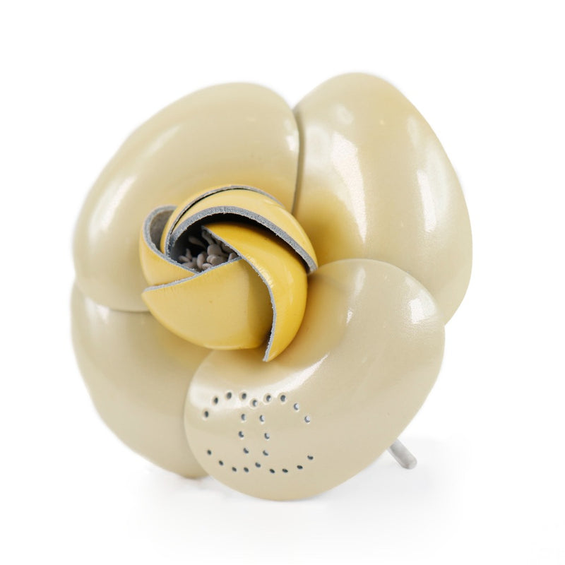 [CHANEL] Chanel Cosage Camellia A16272X01462 Brooch Yellow Ladies Brouch A Rank