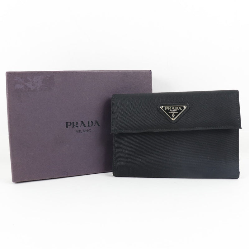 [Prada] Prada bi -fold 지갑 x 나일론 네로 흑인 bi- 폴드 지갑