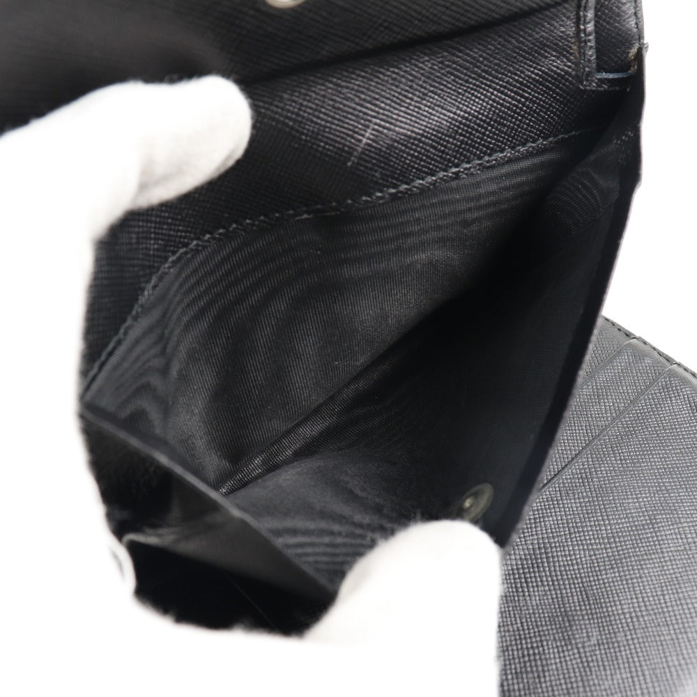 PRADA】プラダ 二つ折り財布 ×ナイロン NERO 黒 レディース 二つ折り