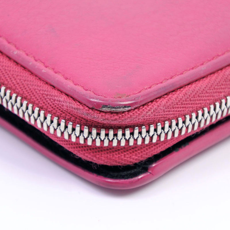 [BALENCIAGA] Balenciaga Every Bi-fold Wallet Calf Pink Ladies Bi-fold Wallet B-Rank