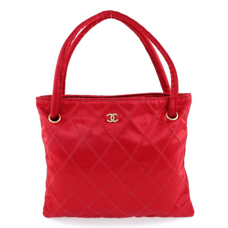 CHANEL] Chanel Mini Bag Coco Mark Vintage Handbag Satin x Rhinestone Red  Ladies Handbag – KYOTO NISHIKINO