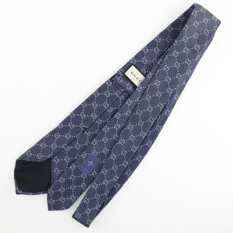 [GUCCI] Gucci GG Tie Silk Blue Men's Tie A Rank