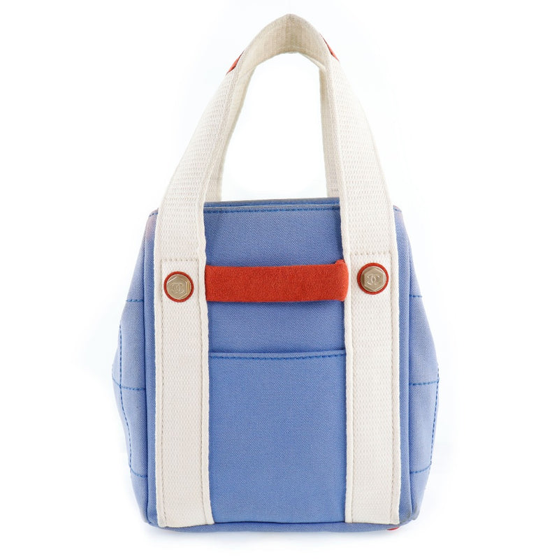 CHANEL] Chanel Handbag Canvas light blue/red/white ladies handbag B-rank –  KYOTO NISHIKINO