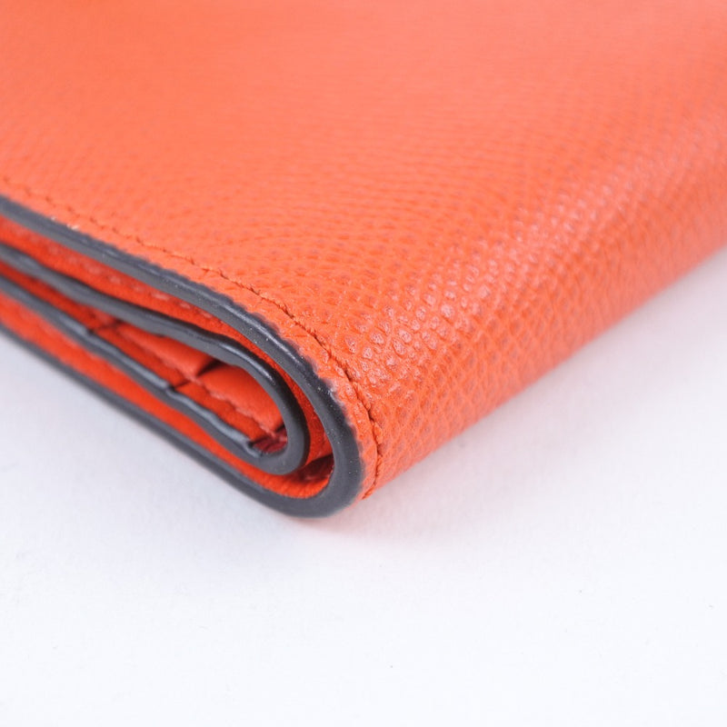 [COACH] Coach Bi -fold wallet Leather orange ladies Bi -fold wallet A+rank