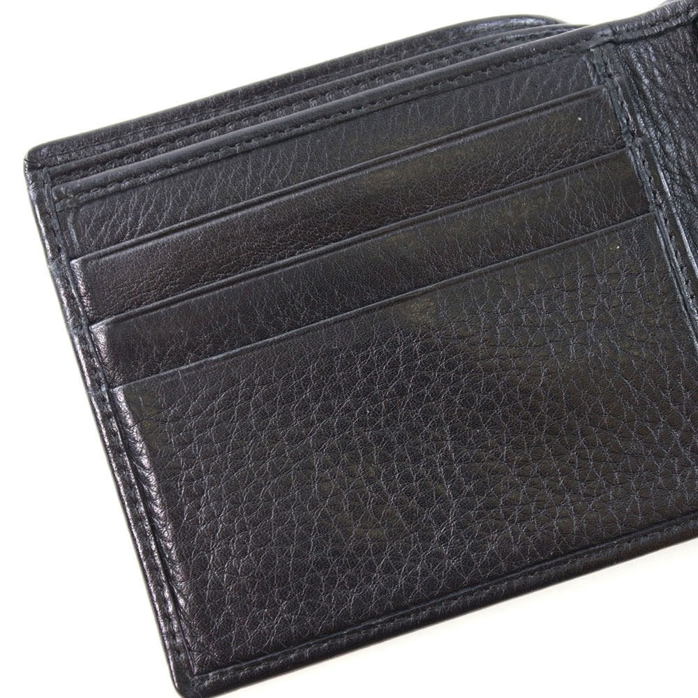 GUCCI】グッチ 153749 二つ折り財布 カーフ 黒 レディース 二