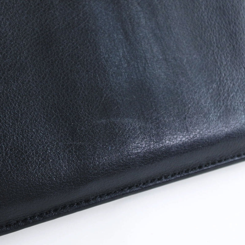 CHANEL] Chanel Makeup pallet long wallet Patent leather black