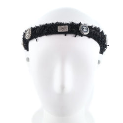 [CHANEL] Chanel Hair Band Other Fashion Miscellaneous Goods Tweed Black Ladies Other fashion miscellaneous goods