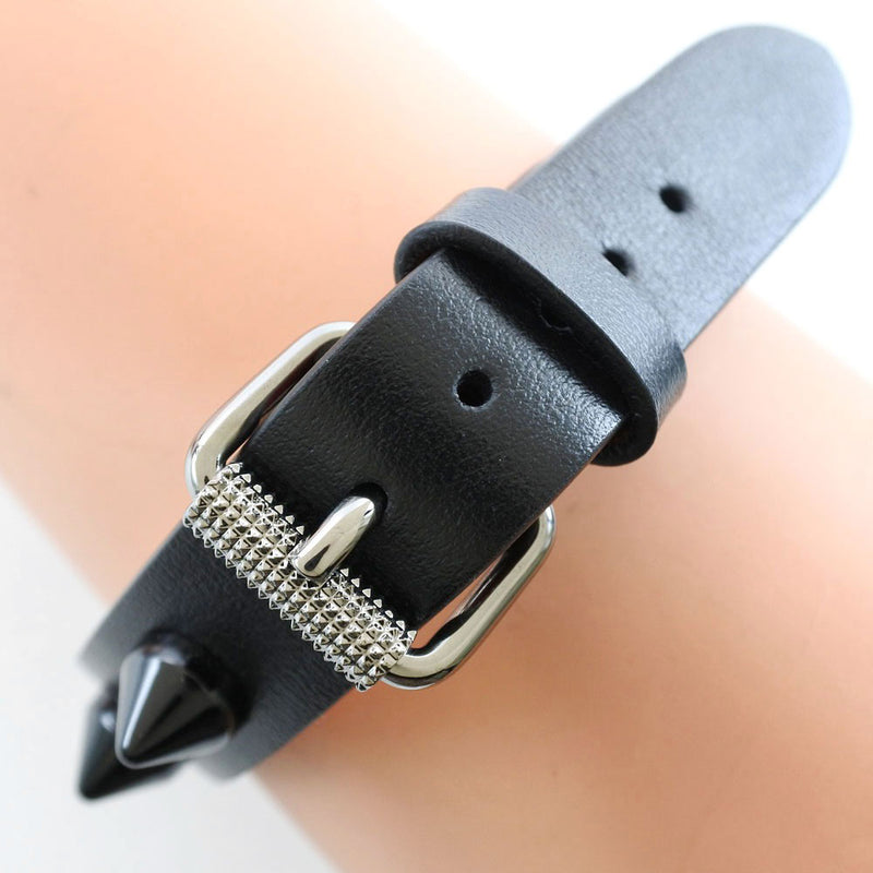 [Christian Louboutin] Christian Lubutan Studs 3205177 Pulsera de pantorrilla Black Ladies Bracelet A+Rank