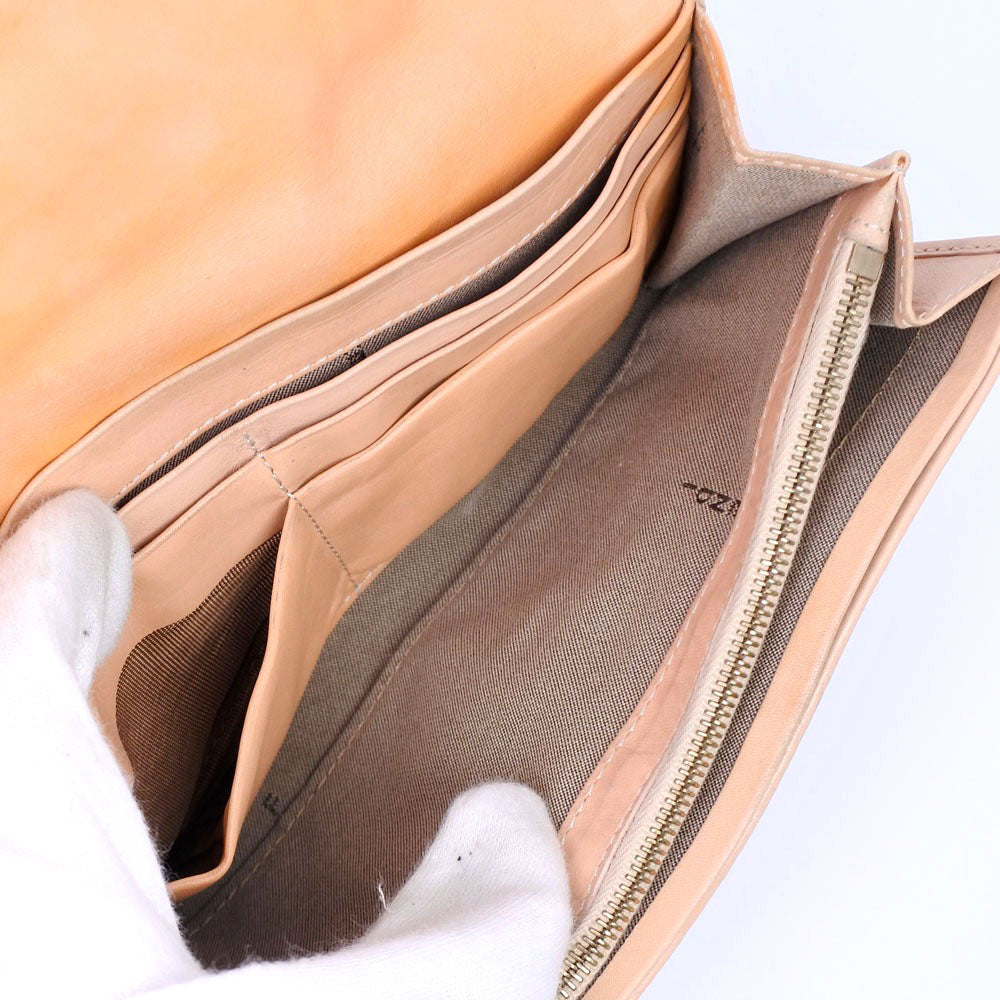 FENDI】フェンディ ズッキーノ 長財布 キャンバス ピンク レディース