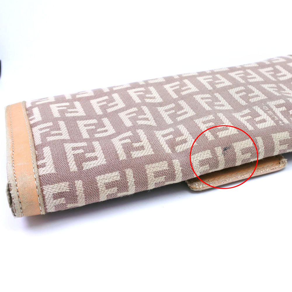 FENDI フェンディ 長財布 二つ折り ズッキーノ ロングウォレッ FF金具 FENDI フェンディ 長財布 二つ折り ズッキーノ ロングウォレッ