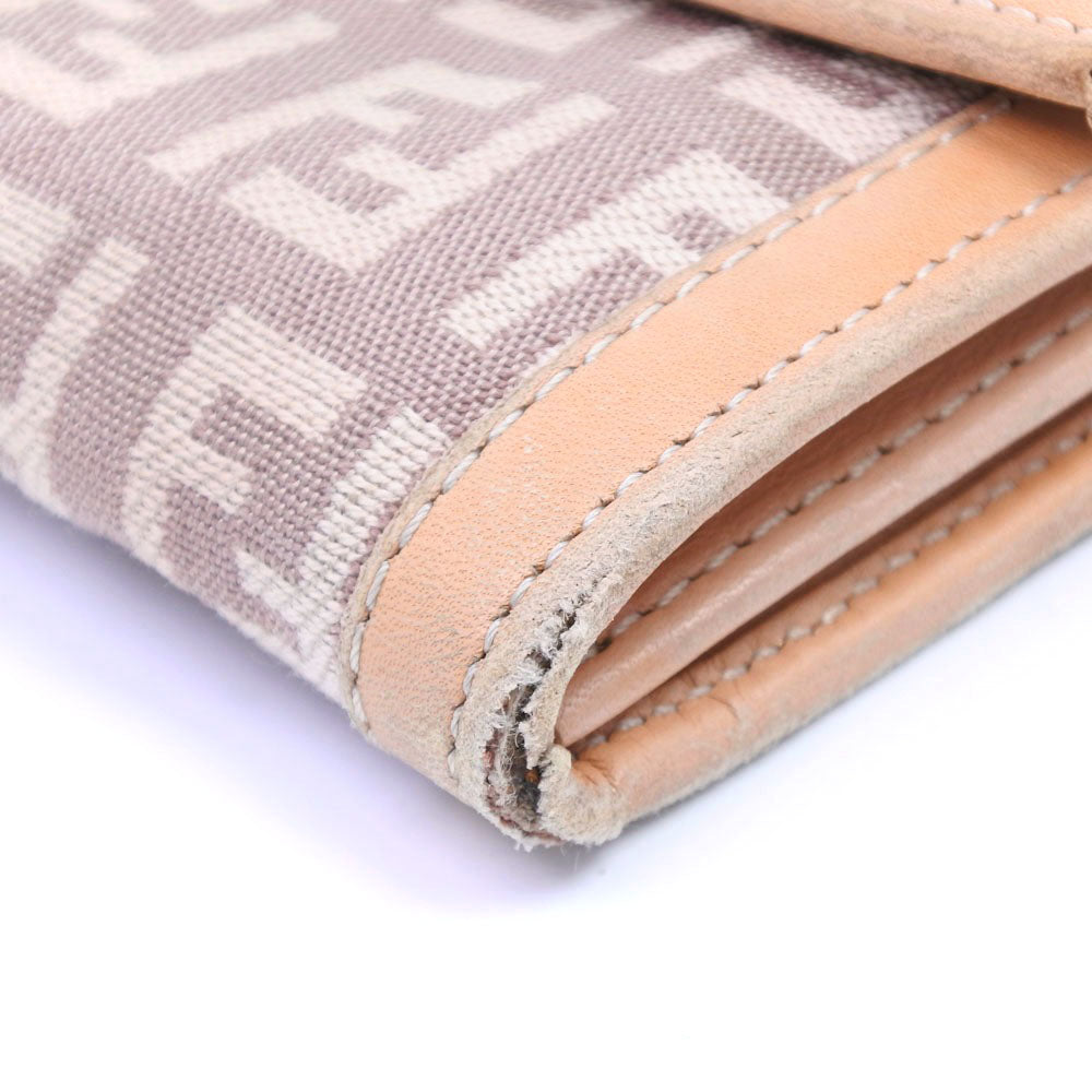 FENDI】フェンディ ズッキーノ 長財布 キャンバス ピンク