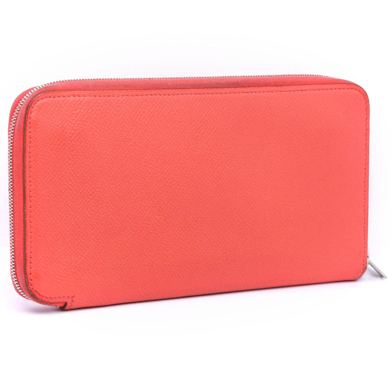 [HERMES] Hermes Azap Silquin Long Wallet Vo Epson Rose Jaipur Pink □ R engraved Ladies long wallet
