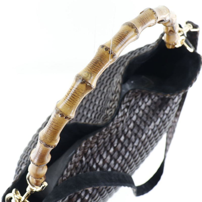 GUCCI】グッチ バンブー 2WAYショルダー 編み込み 001-2404-1577