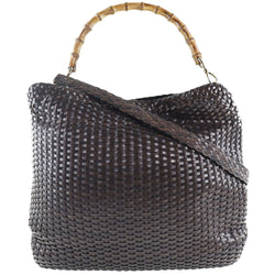 GUCCI】グッチ バンブー 2WAYショルダー 編み込み 001-2404-1577