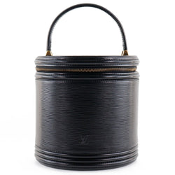 Louis Vuitton 希少　 カンヌハンドバッグ 黒　取っ手壊れてます。 LOUIS VUITTON】ルイ・ヴィトン カンヌ バニティ M48032 エピレザー