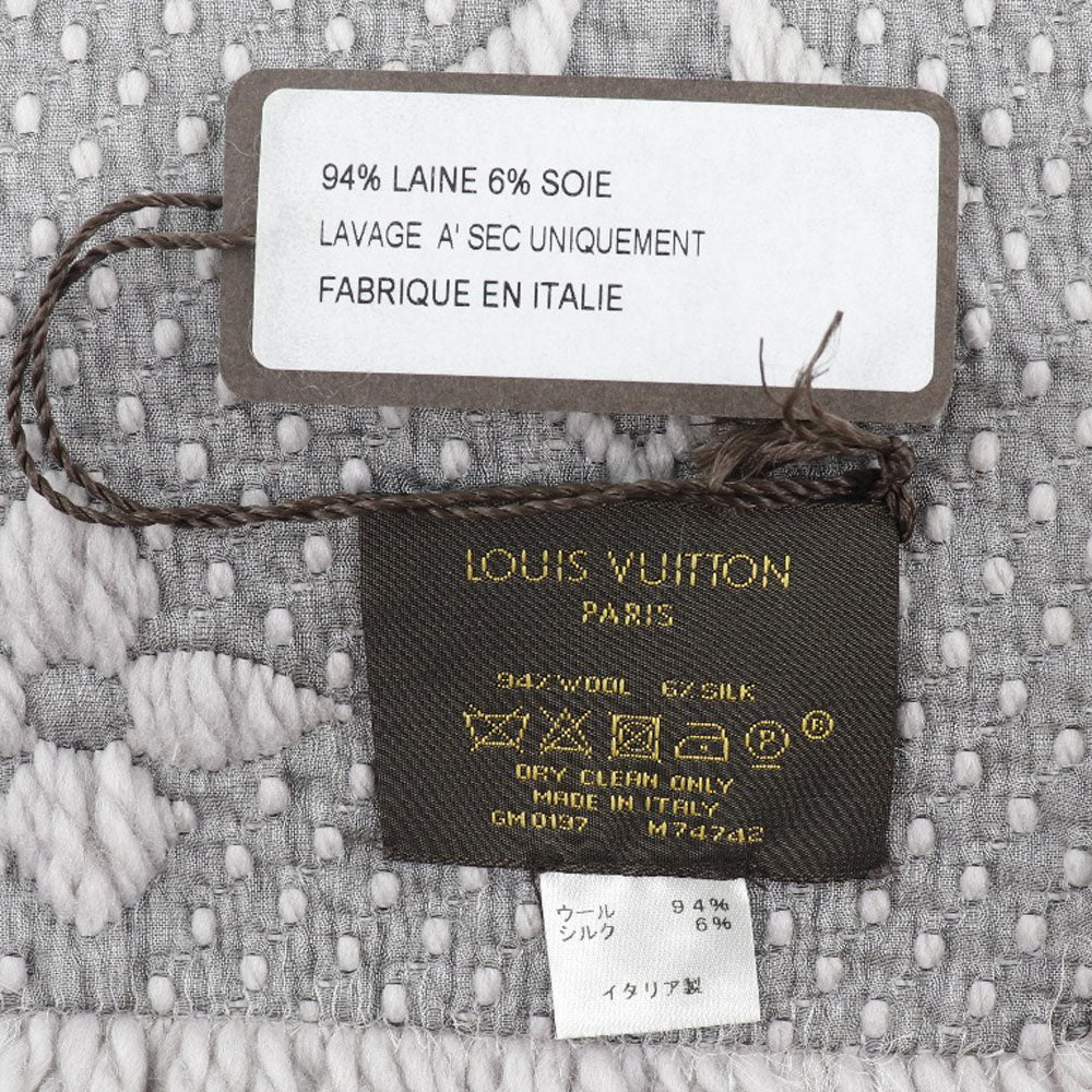 Louis Vuitton] Louis Vuitton Escharp Logo Mania Muffler M74742  