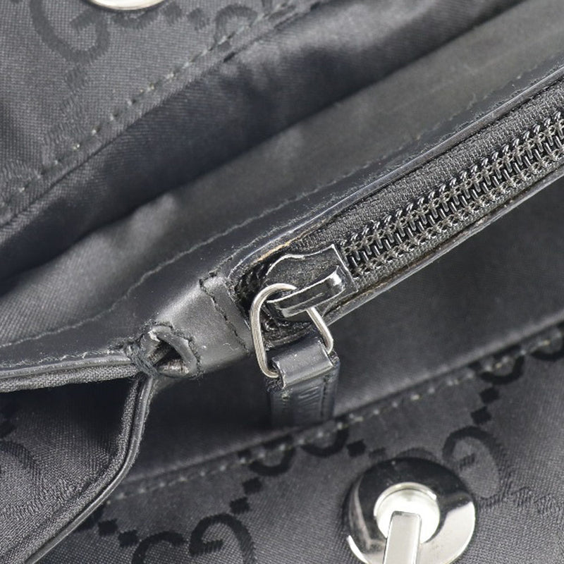 GUCCI】グッチ バンブー 002.1010 GGキャンバス 黒 レディース トート