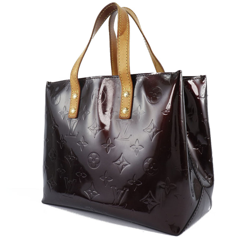 [LOUIS VUITTON] Louis Vuitton Lead PM M91993 Monogram Verni Amalant Wine Red MI2047 Engraved Ladies Handbag B-Rank