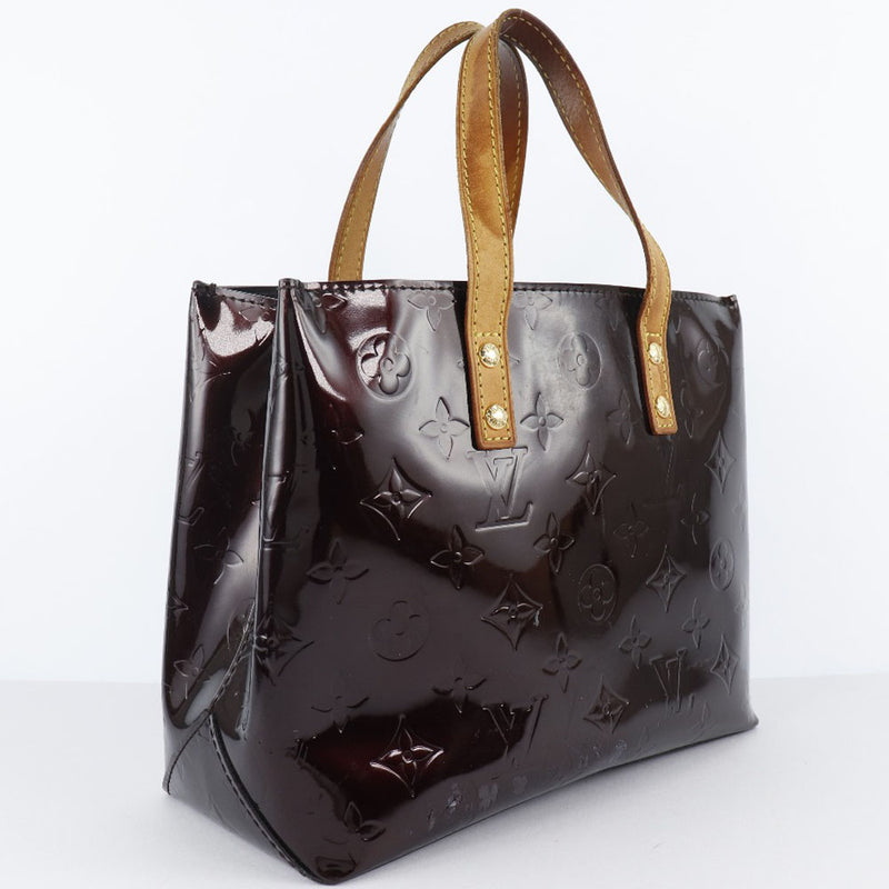 [LOUIS VUITTON] Louis Vuitton Lead PM M91993 Monogram Verni Amalant Wine Red MI2047 Engraved Ladies Handbag B-Rank