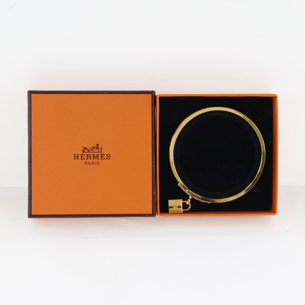 HERMES】エルメス ケリーバングル カデナ 金メッキ 赤 レディース