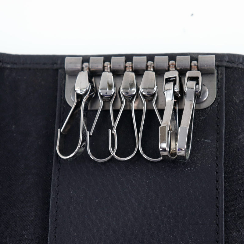 [DUNHILL] Dunhill Windsor 6 consecutive L2PA50A PVC x Leather Black Men's Key Case