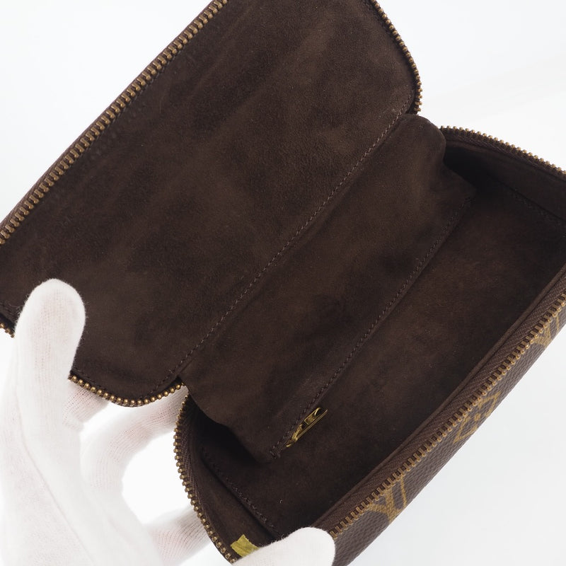 [Louis Vuitton] Louis Vuitton Posh Monte Carlo Old Jewelry Case M47352会标帆布茶中的男女袋