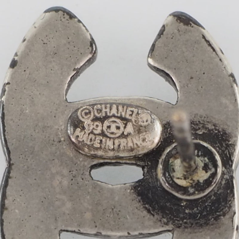 CHANEL] Chanel Coco Mark Metal Silver 99A engraved Ladies Earrings – KYOTO  NISHIKINO