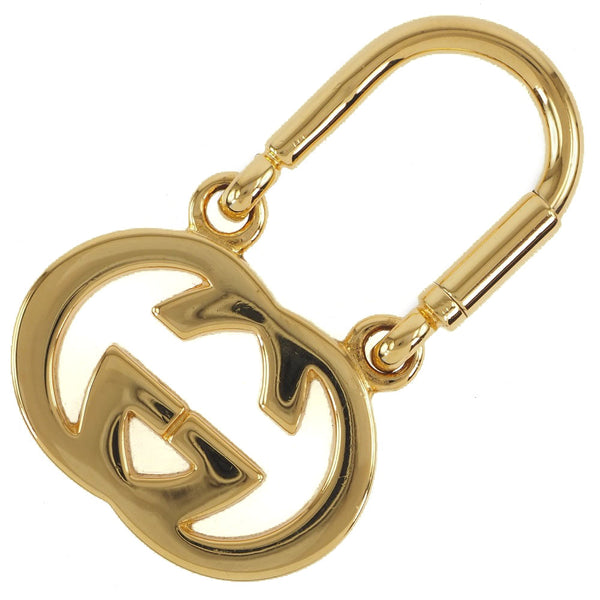 [GUCCI] Gucci Interlocking G Gold Ladies Keychain