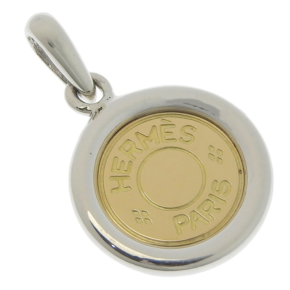 ❤未使用品❤セリエボタンつきニット帽 ベージュｘSV金具 エルメス Ｓサイズ HERMES】エルメス セリエ シルバー925×K18イエローゴールド ユニ