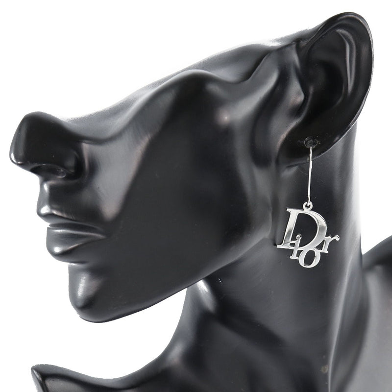 【Dior】クリスチャンディオール
 ロゴ フック 金属製 シルバー レディース ピアス
A+ランク