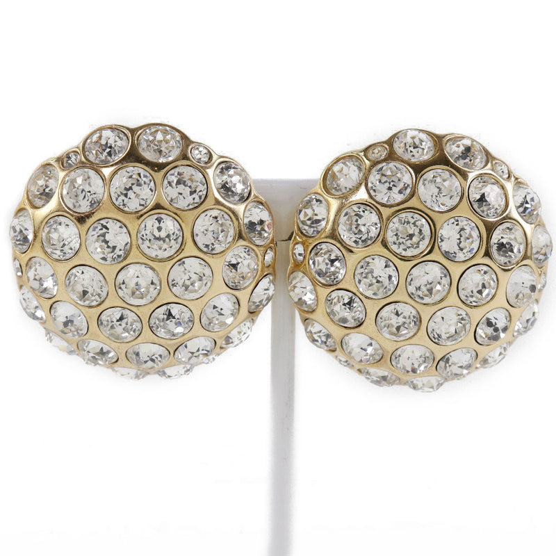 [Dior] Christian Dior Gold Plating x Pendientes de damas de diamantes de diamantes
