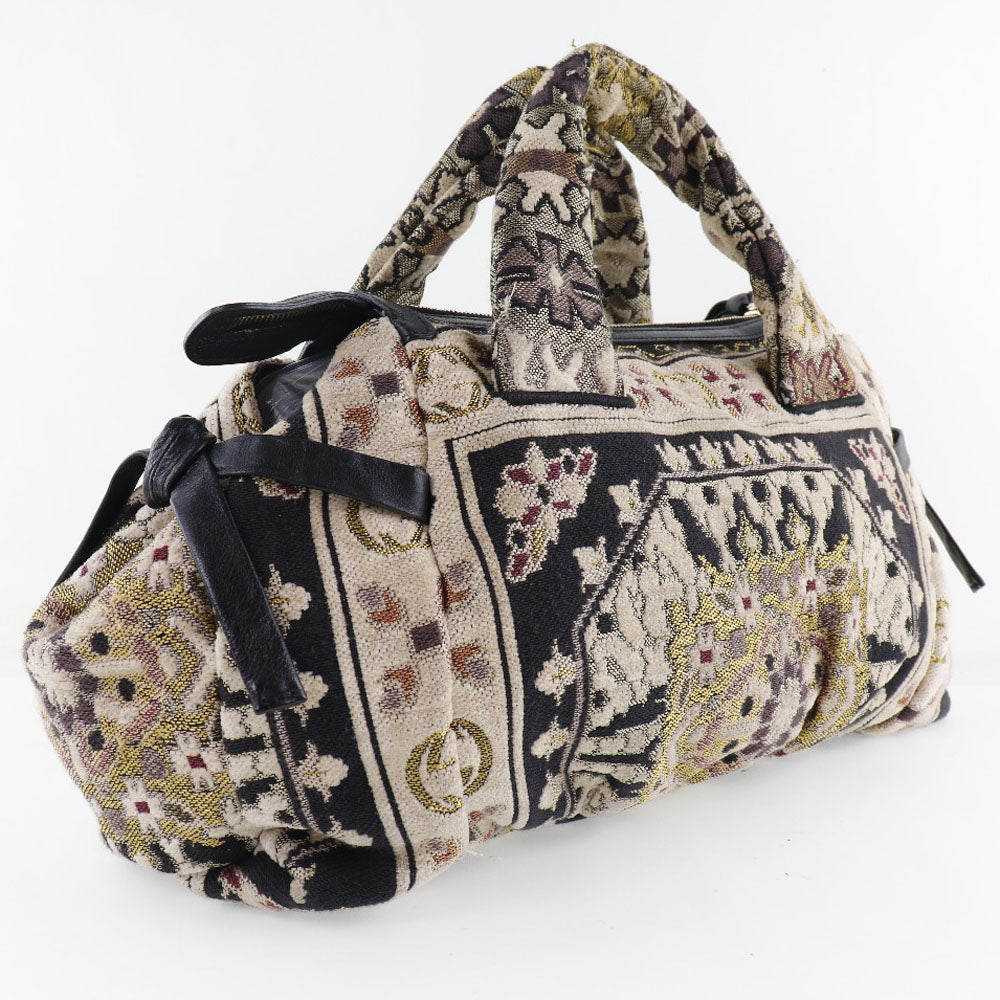 GUCCI] Gucci Hysteria Crest 197020 Cotton Black Women's Handbag