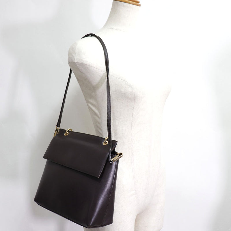 [GUCCI] Gucci Bamboo Handbag 2WAY Shoulder 001 1887 Calf Tea shoulder handbag 2way flap Bamboo Ladies