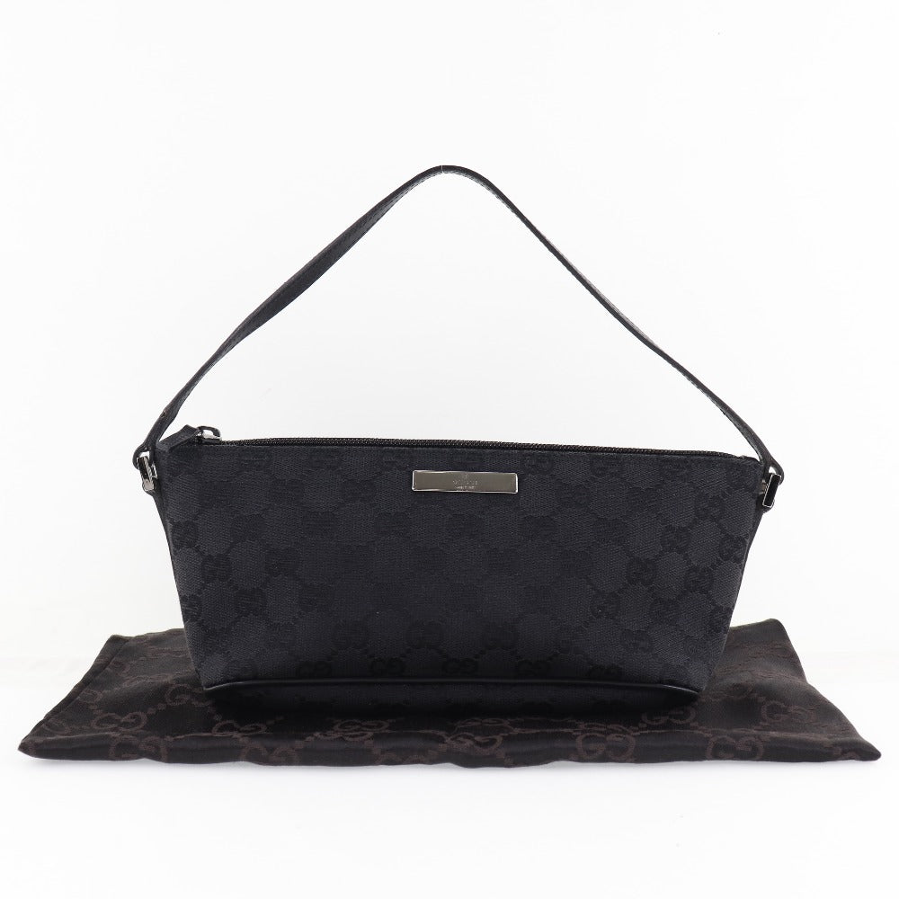 GUCCI】グッチ アクセサリーポーチ 07198 GGキャンバス 黒 レディース