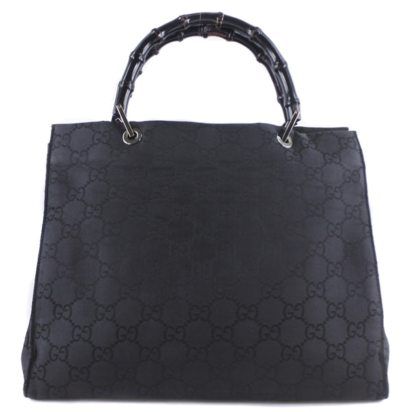 GUCCI】グッチ バンブー 002-1010 GGキャンバス 黒 ユニセックス