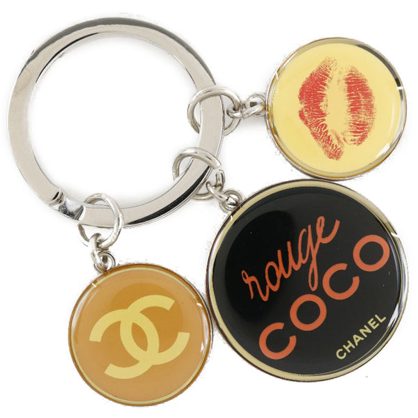 [Chanel] Chanel Rouge Coco Novelty Coco Mark Metal Silver Ladies Keychain