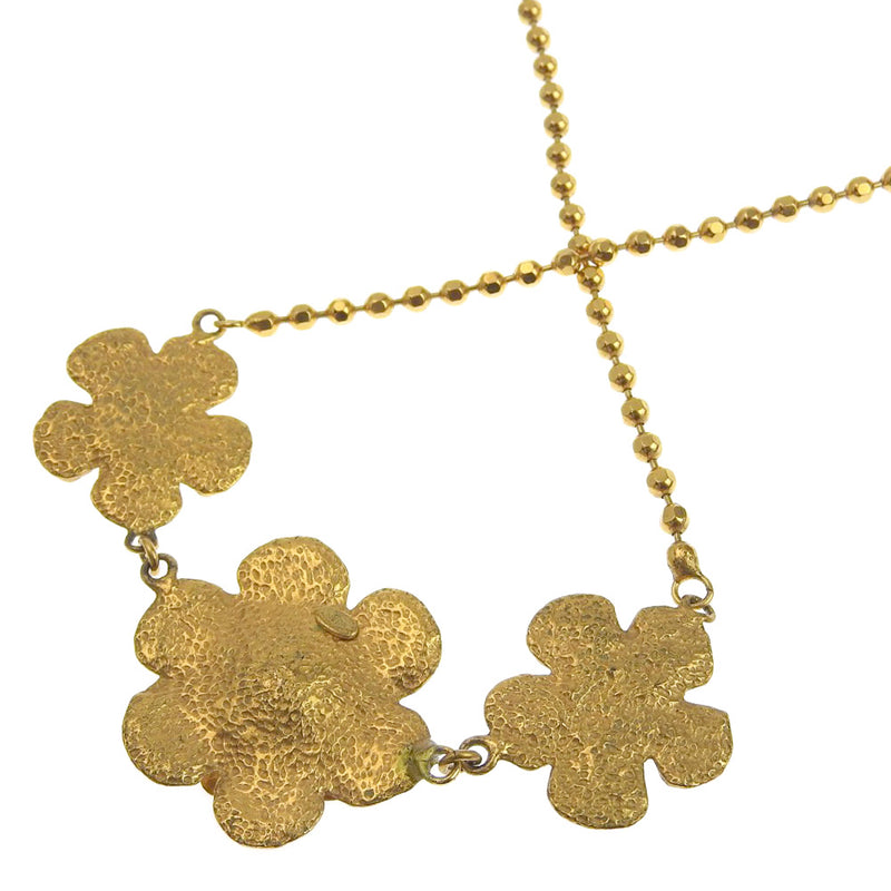 [CHANEL] Chanel 
 Camelia necklace 
 Matrasse vintage gold plating 98a engraved CAMELIA Ladies B-Rank