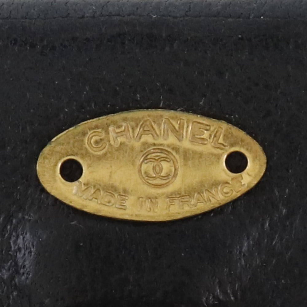CHANEL】シャネル ココマーク ヴィンテージ ラムスキン 黒 レディース