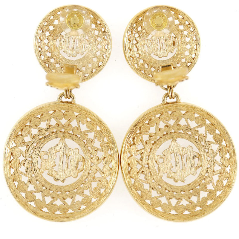 [dior]克里斯蒂安·迪奥（Christian Dior）秋千老式金色镀金女士耳环