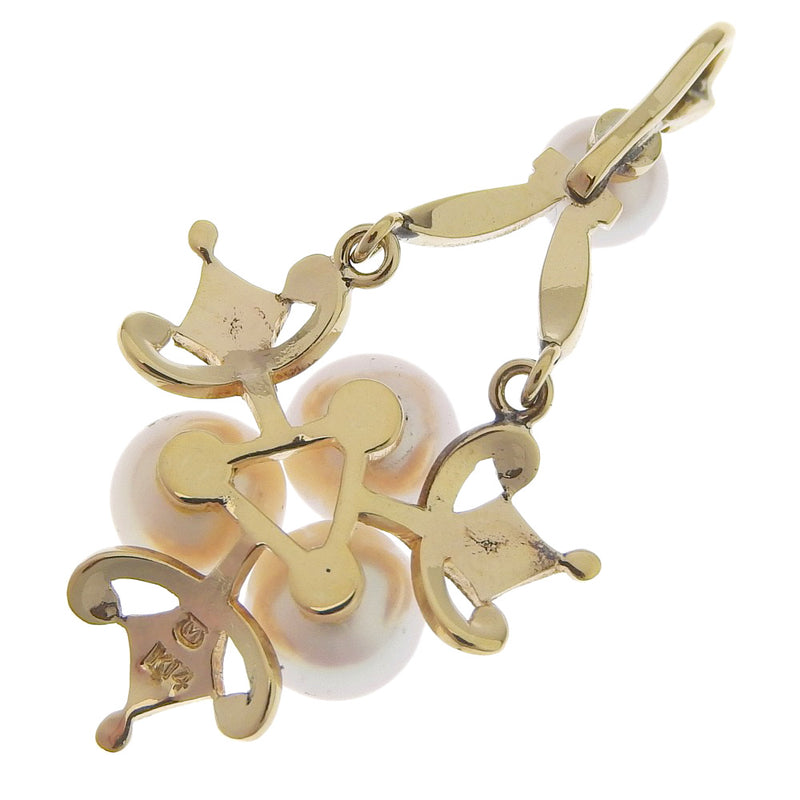 [Mikimoto] Mikimoto K14 Yellow Gold x Pearl Ladies Pendant Top SA Rank