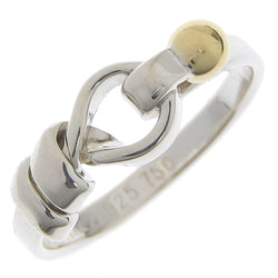 [Tiffany & Co.] Tiffany Love Knot Silver 925 × K18 Yellow Gold No. 13 Ladies Ring / Ring A Rank