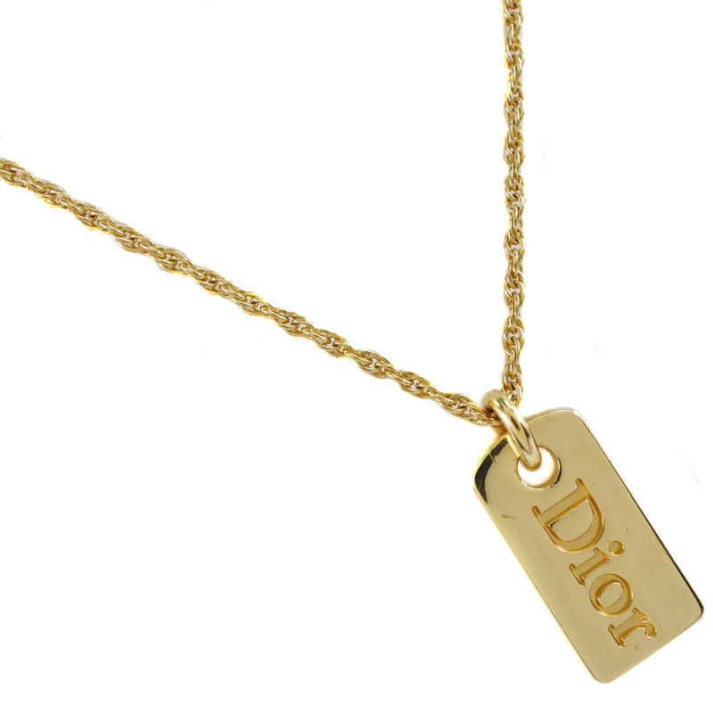 【Dior】クリスチャンディオール 金メッキ ゴールド レディース ネックレス