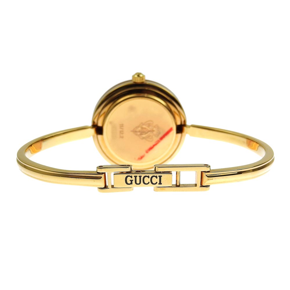 GUCCI】グッチ チェンジベゼル 11/12.2 金メッキ 赤/ゴールド クオーツ