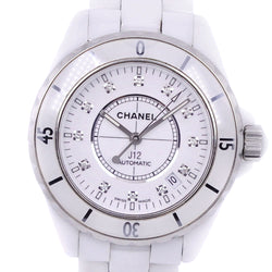 【CHANEL】シャネル
 J12 12Pダイヤ H1629 腕時計
 ホワイトセラミック 自動巻き アナログ表示 メンズ 白文字盤 腕時計
A-ランク
