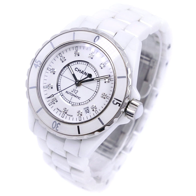 【CHANEL】シャネル
 J12 12Pダイヤ H1629 腕時計
 ホワイトセラミック 自動巻き アナログ表示 メンズ 白文字盤 腕時計
A-ランク