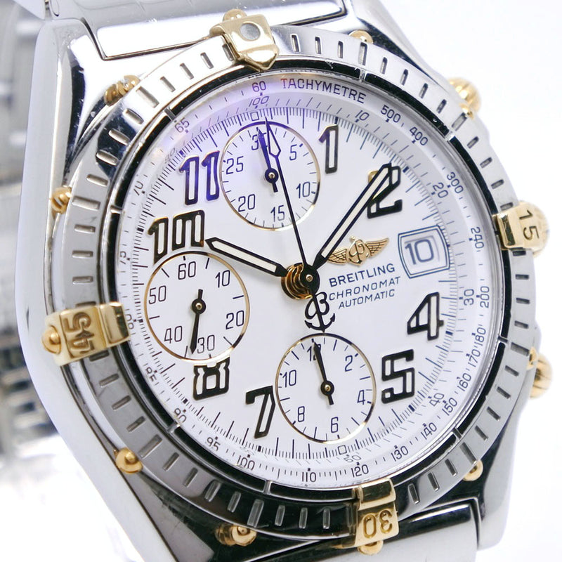 [Breitling] Breitling Bicolo B13050.1不锈钢银色自动缠绕计时男士白色表盘手表